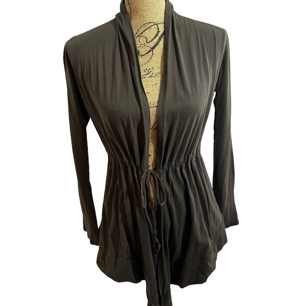 New Balance Yoga Green Tie Front Cardigan Jacket, Size Small